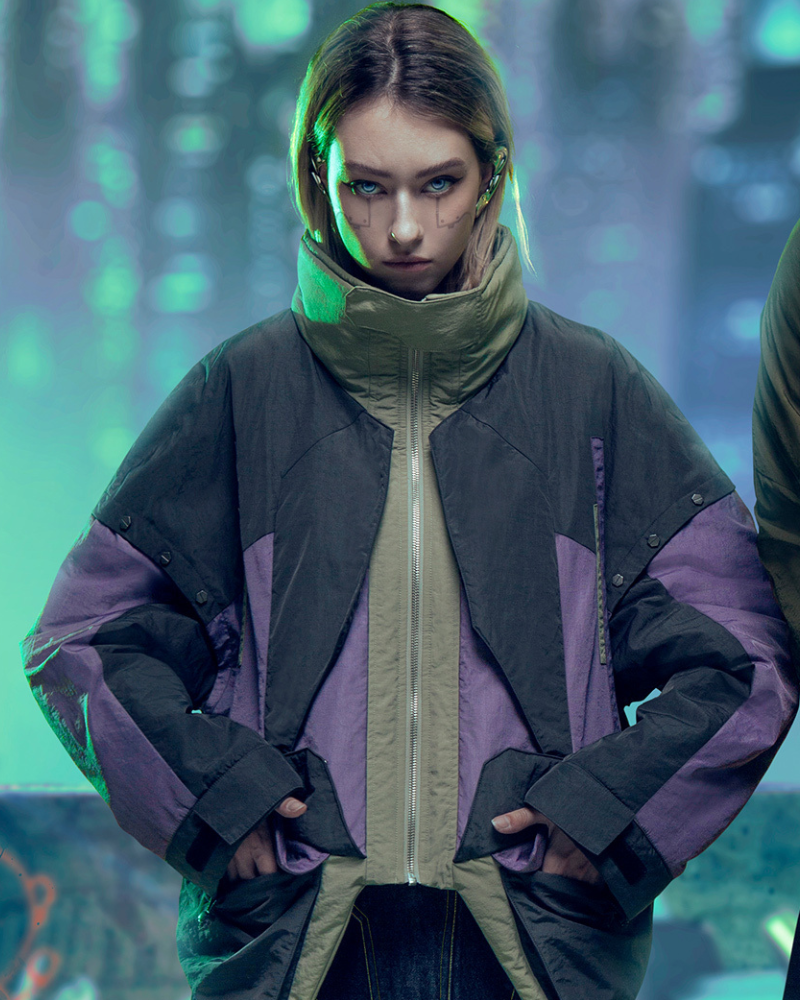 Cyberpunk Outfits Exotic Hacker Urban Winter Jacket