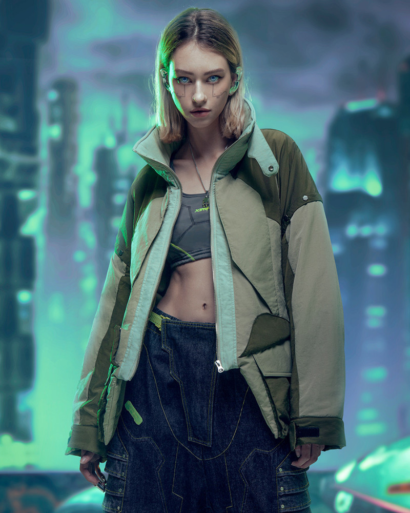 Cyberpunk Outfits Exotic Hacker Urban Winter Jacket