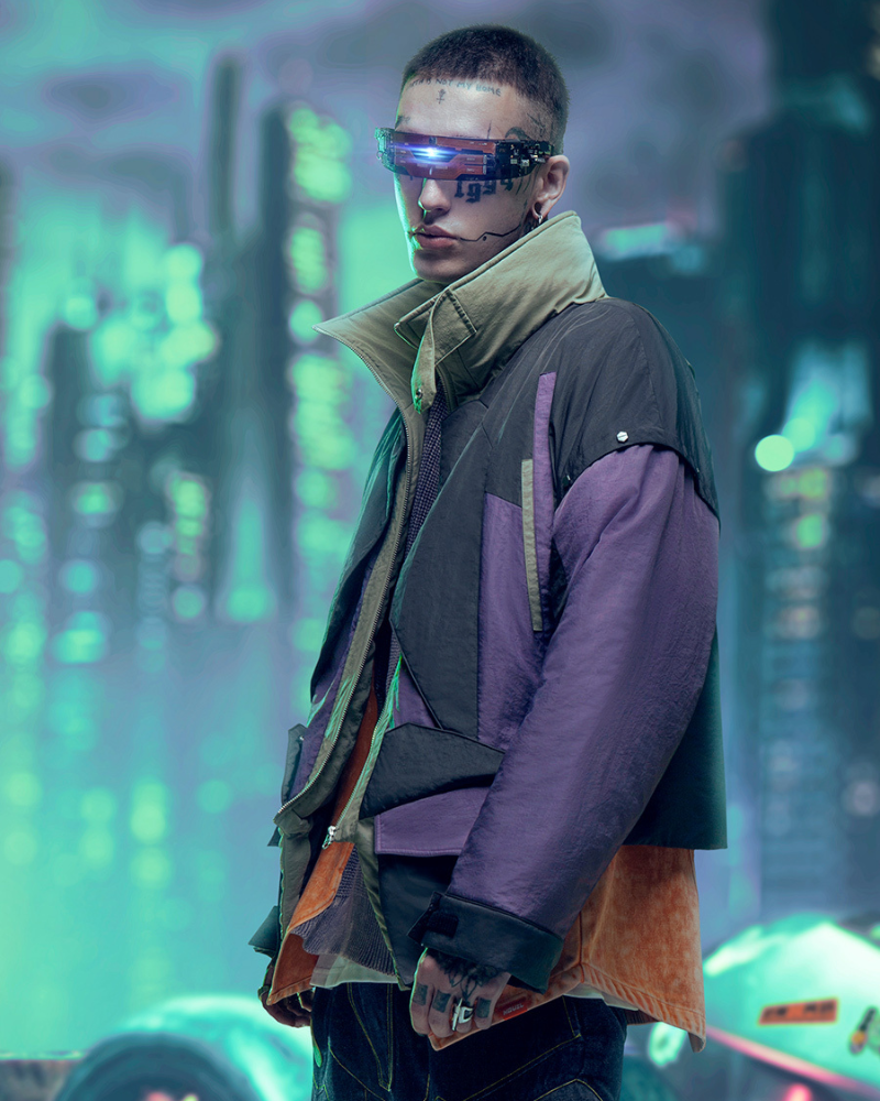 Cyberpunk Outfits Exotic Hacker Urban Winter Jacket