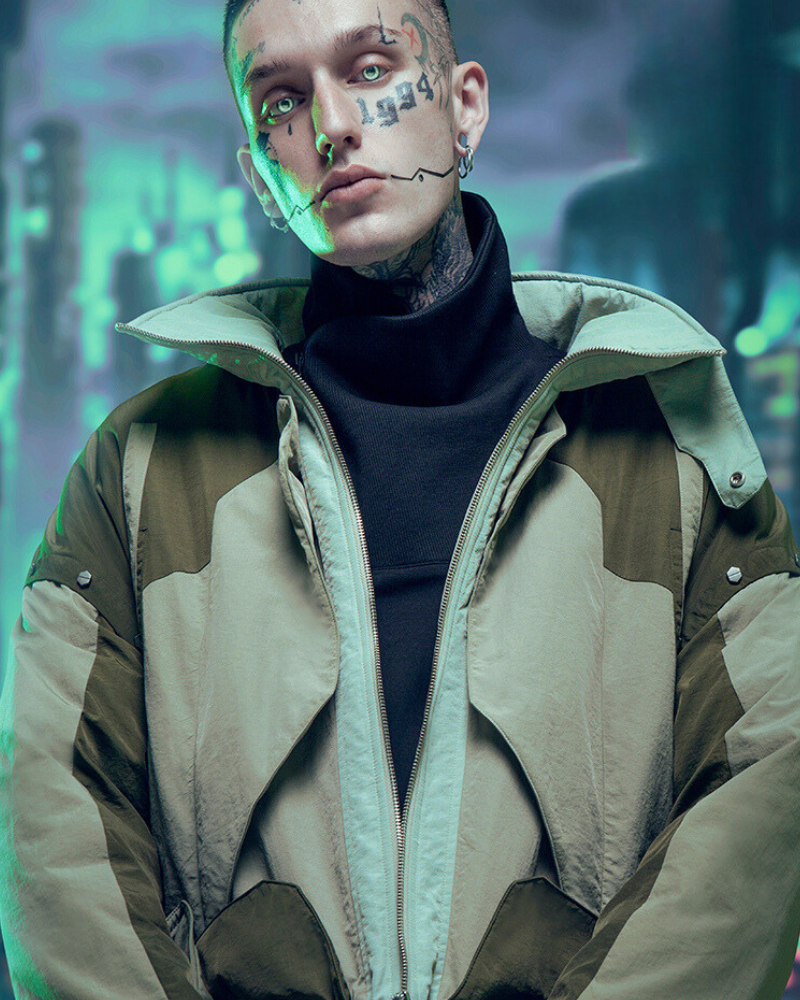 Cyberpunk Outfits Exotic Hacker Urban Winter Jacket