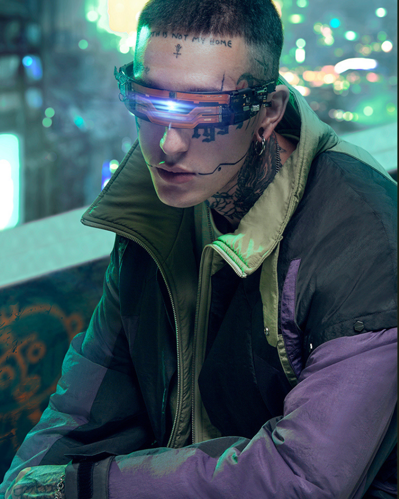 Cyberpunk Outfits Exotic Hacker Urban Winter Jacket