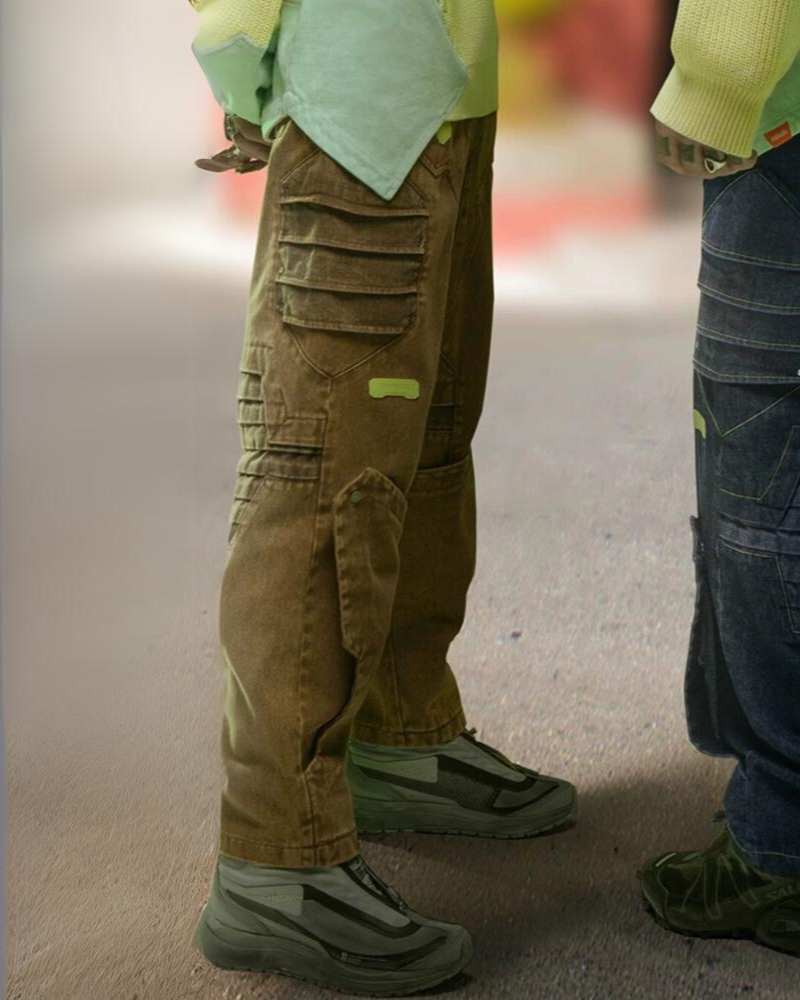 Cyberpunk Outfits Heavy Mecha Baggy Unisex Jeans