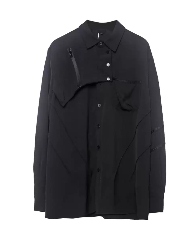 Yamamoto Black Long-Sleeve Shirt
