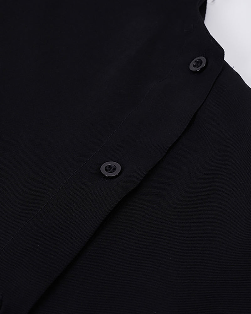 Yamamoto Relaxed Standing Collar Japanese Shirt