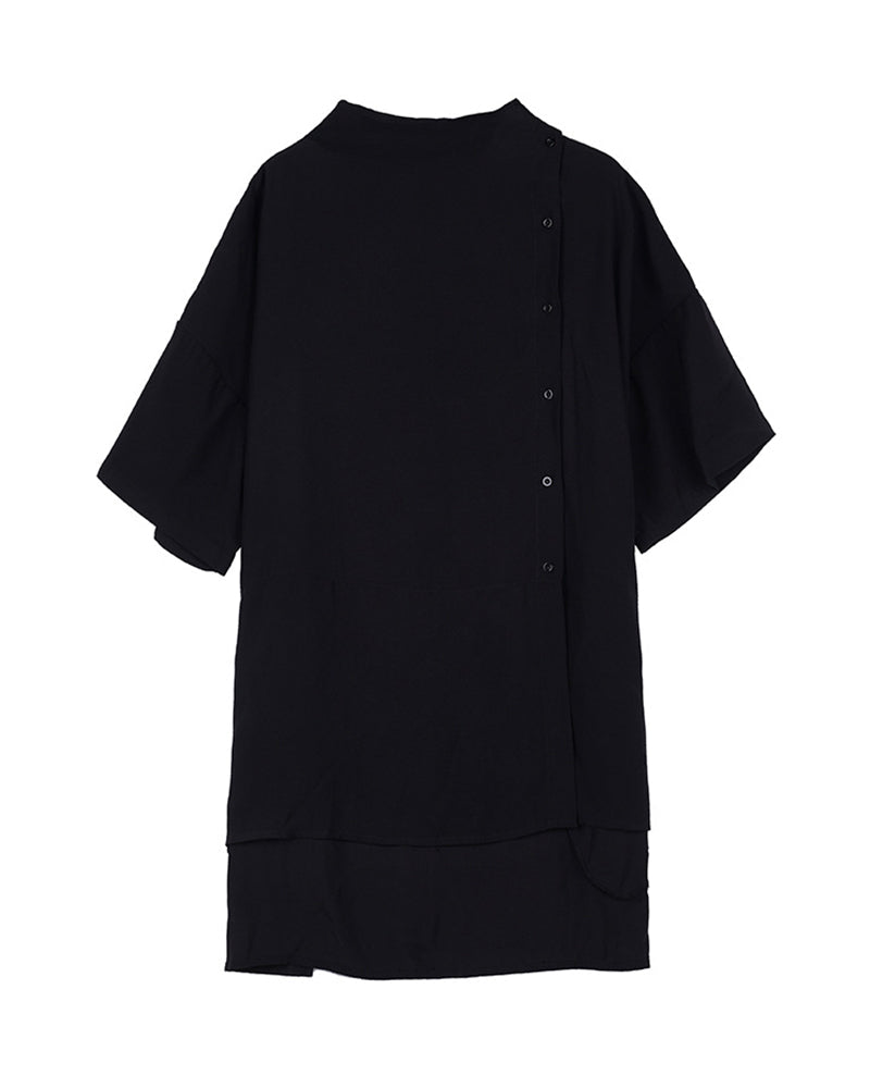Yamamoto Relaxed Standing Collar Japanese Shirt