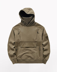 Tactical Multi-Pocket Mask Hoodie