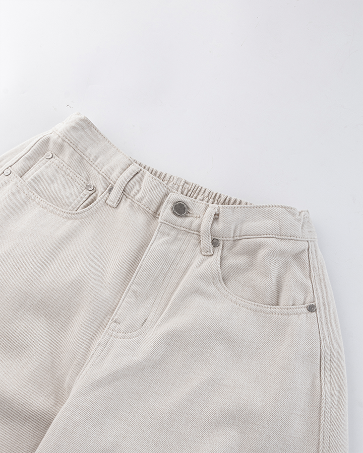 Vintage Wide-Leg Cotton Pants