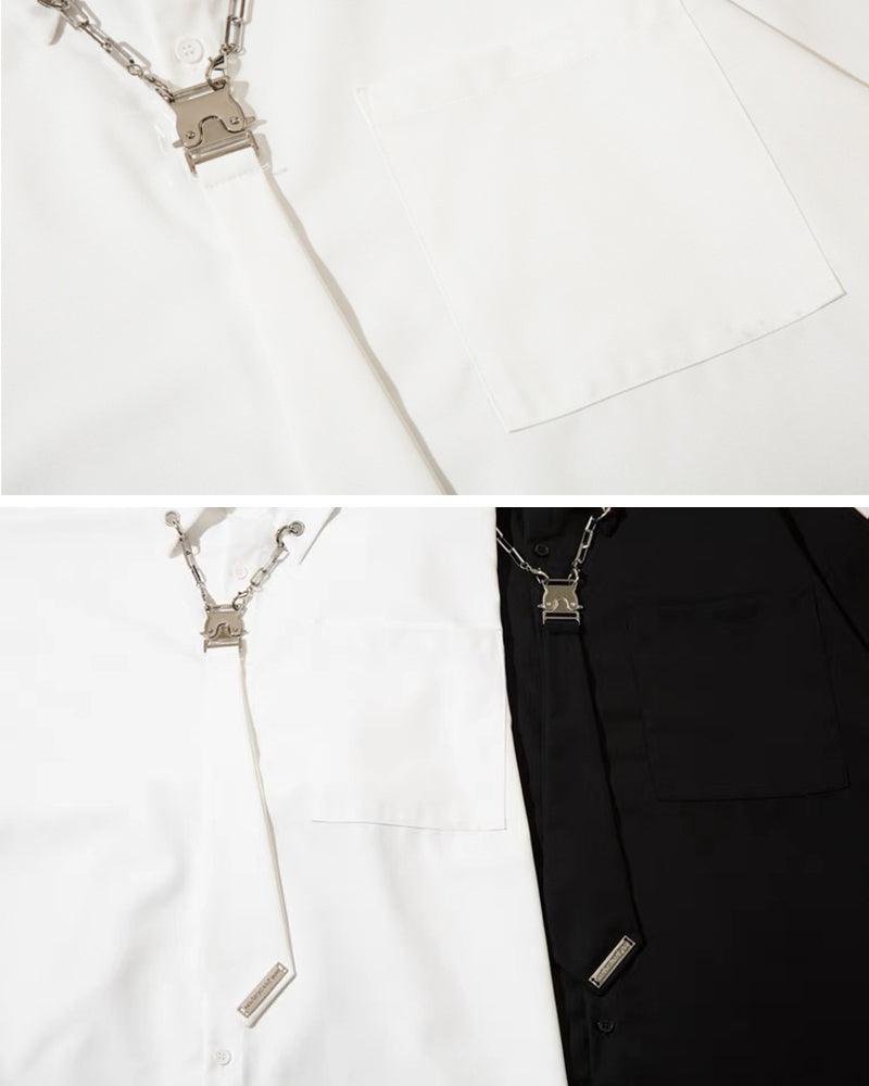 Chain Tie Long Sleeve Shirt