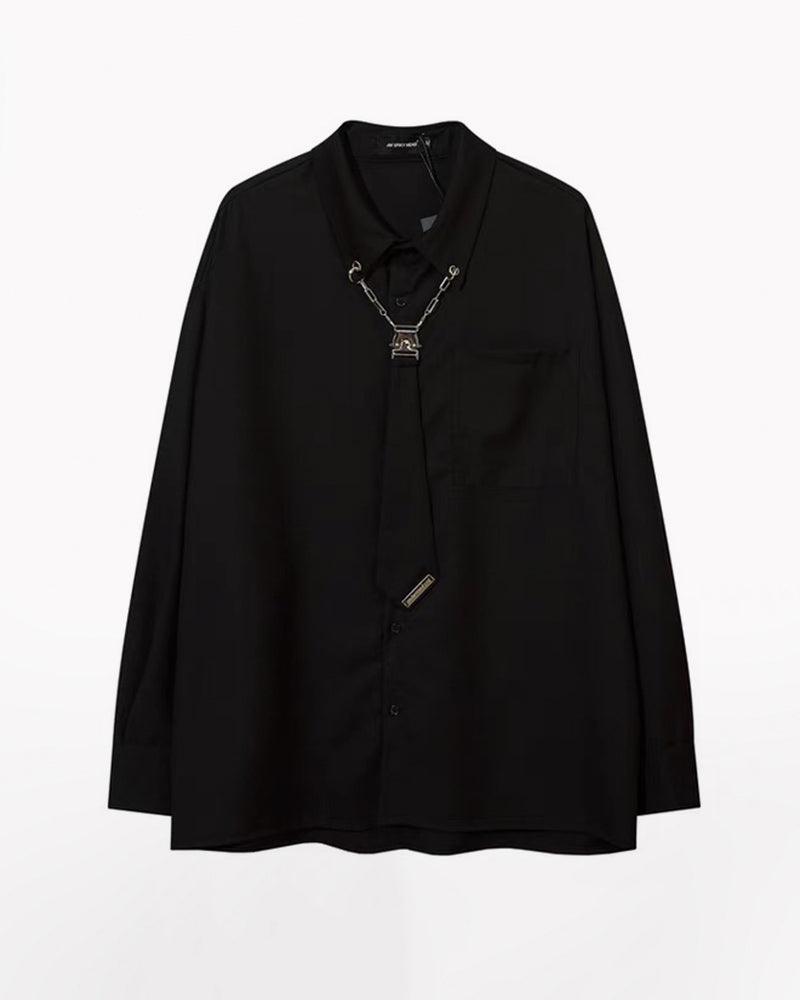 Chain Tie Long Sleeve Shirt