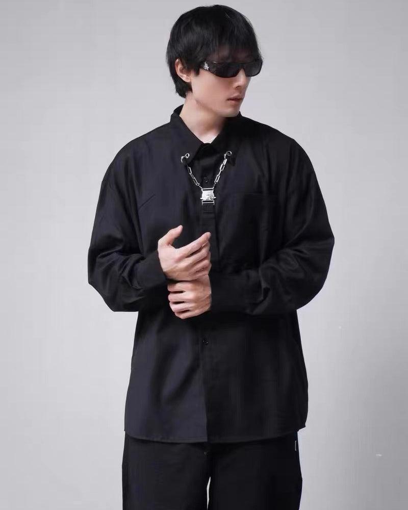 Chain Tie Long Sleeve Shirt