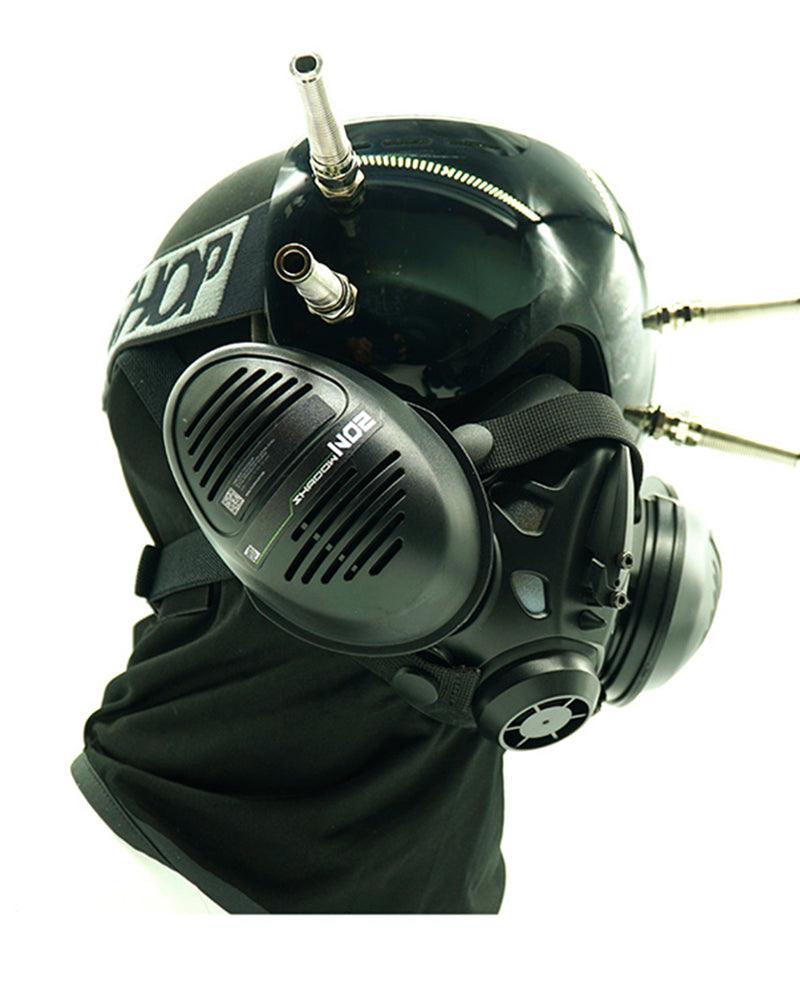 Futuristic Cyberpunk Goggles And Mask
