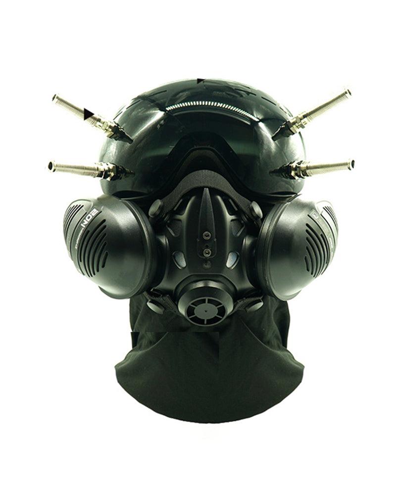 Futuristic Cyberpunk Goggles And Mask