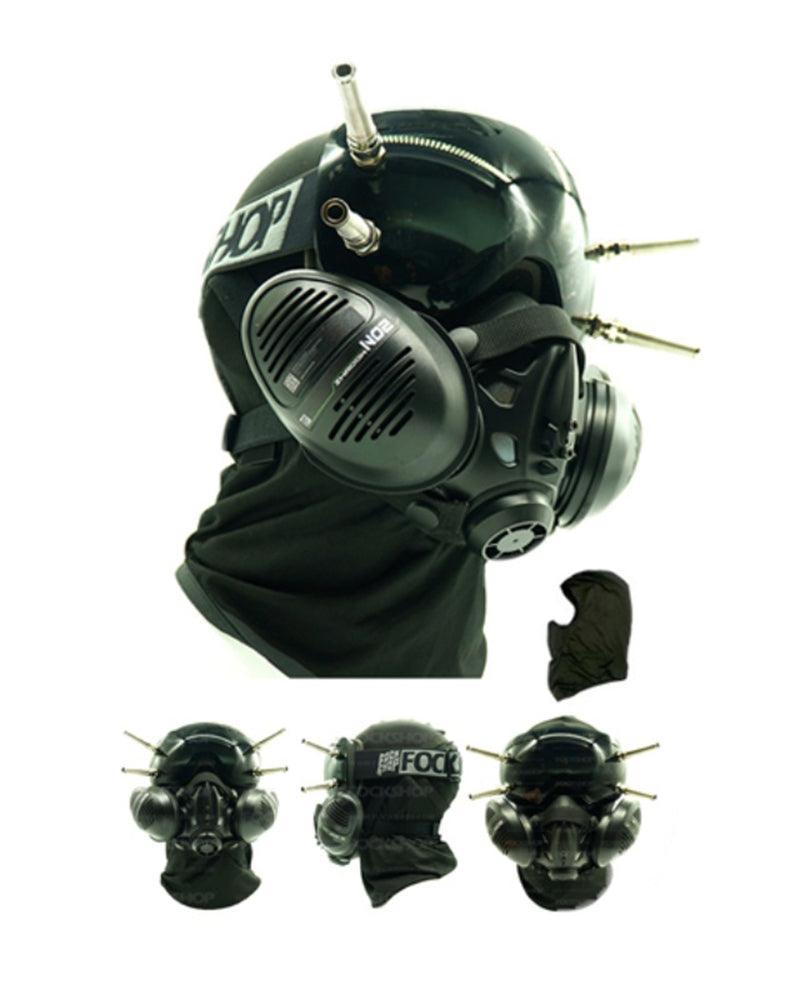Futuristic Cyberpunk Goggles And Mask