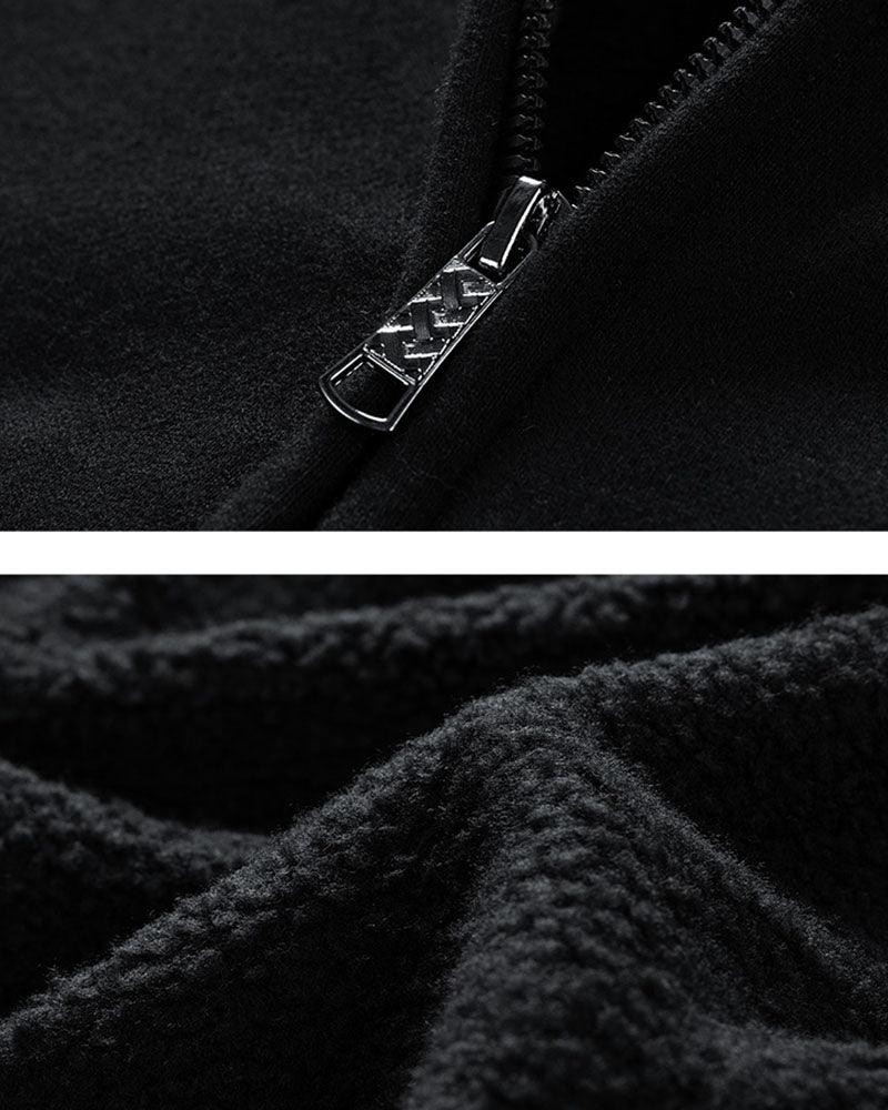 Streetwear Urban Thick Zip Up Hoodie