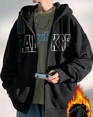 Streetwear Urban Thick Zip Up Hoodie