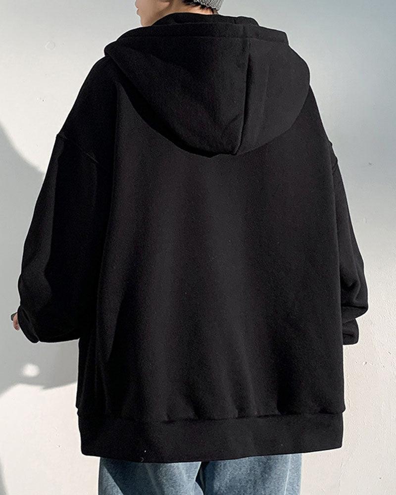 Streetwear Urban Thick Zip Up Hoodie