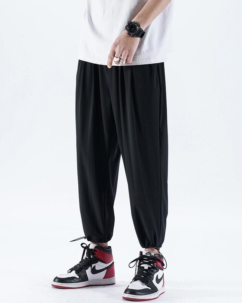 Summer Ice Silk Jogger Pants