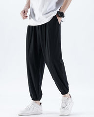 Summer Ice Silk Jogger Pants
