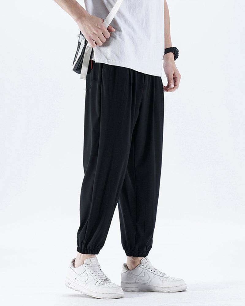 Summer Ice Silk Jogger Pants