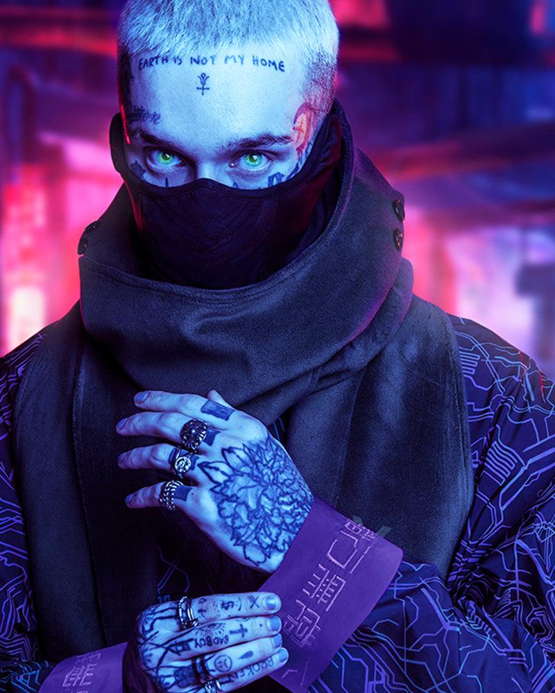 Cyberpunk Assassin Ninja Scarf And Mask