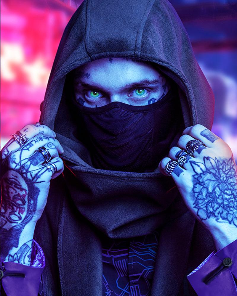 Cyberpunk Assassin Ninja Scarf And Mask
