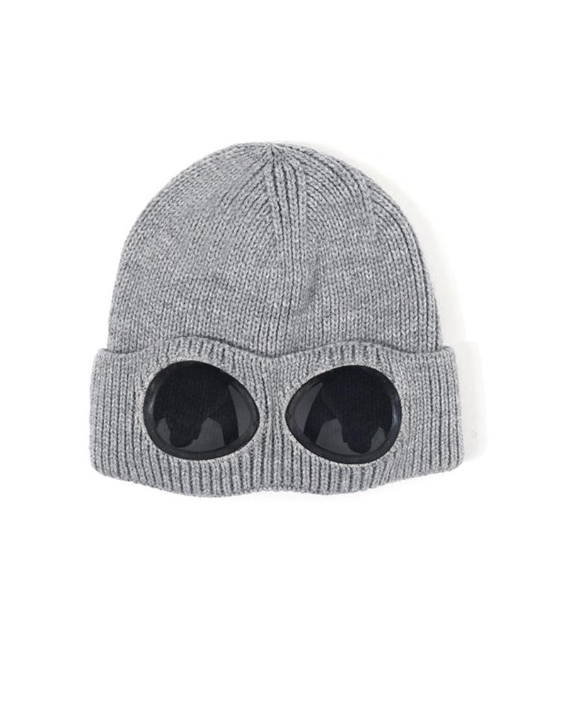 Aviator Sunglasses Knitted Futuristic Hat