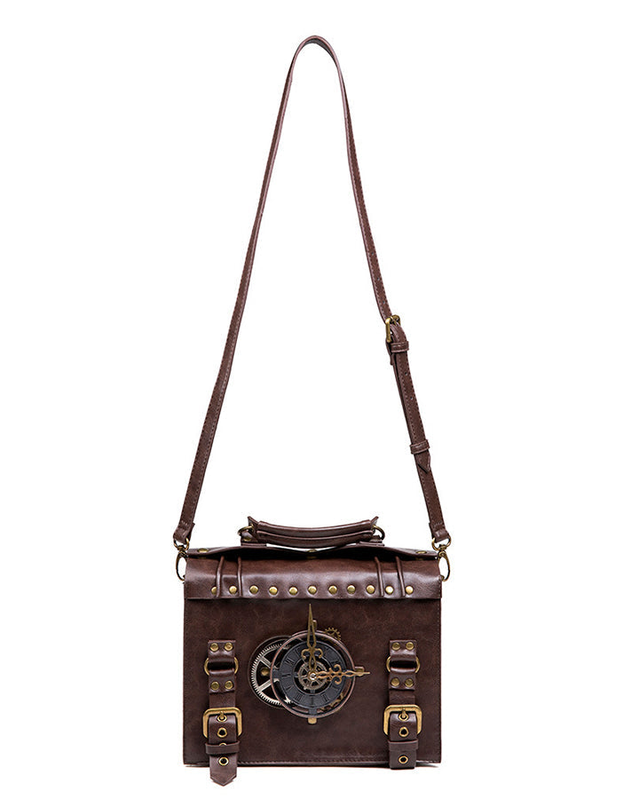 Vintage Steampunk Clock Design Handbag