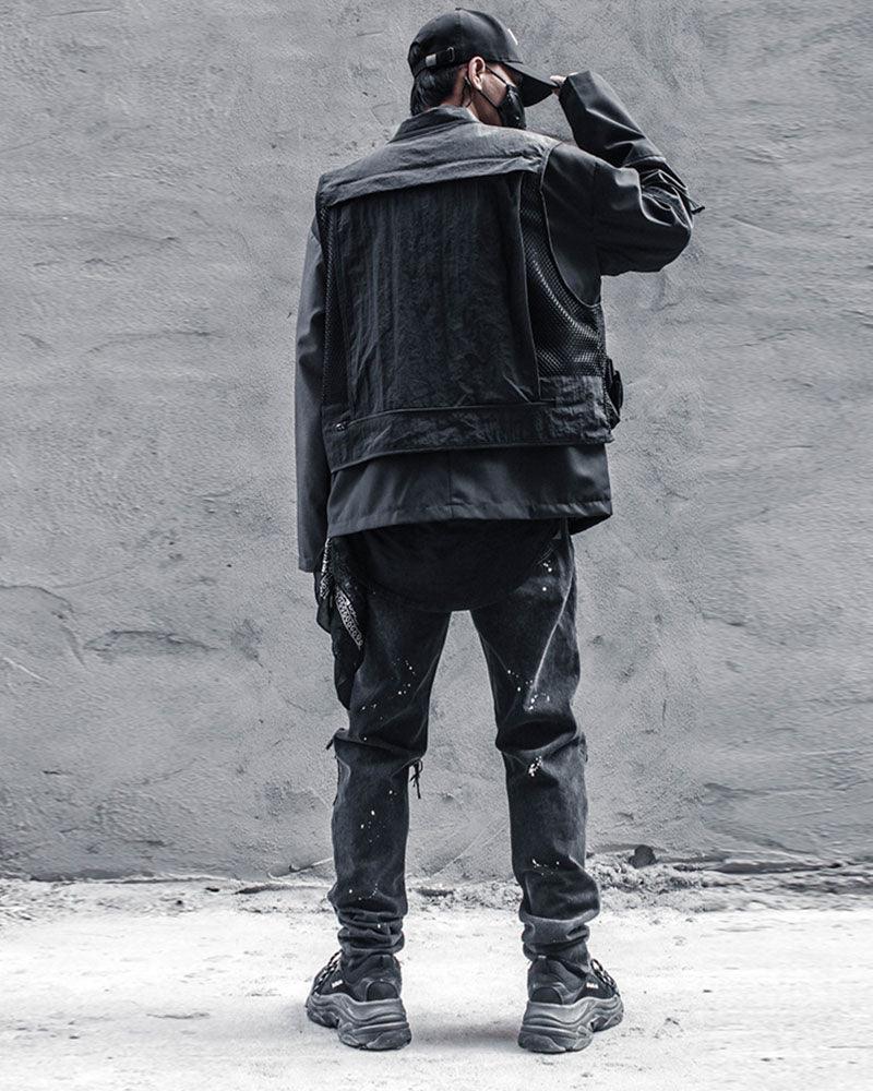 Fishnet Cargo Vest