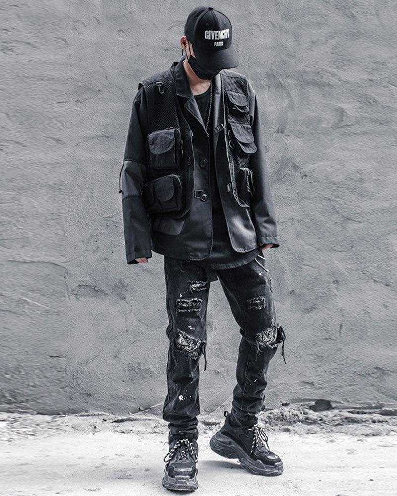 Fishnet Cargo Vest