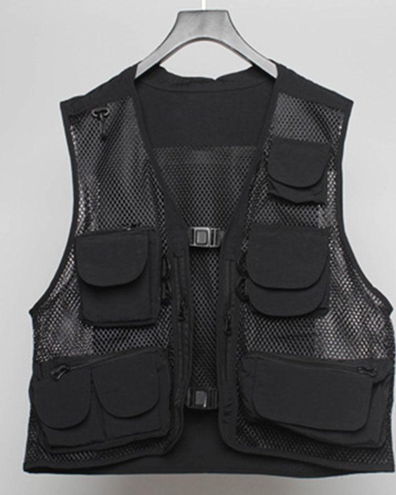 Fishnet Cargo Vest