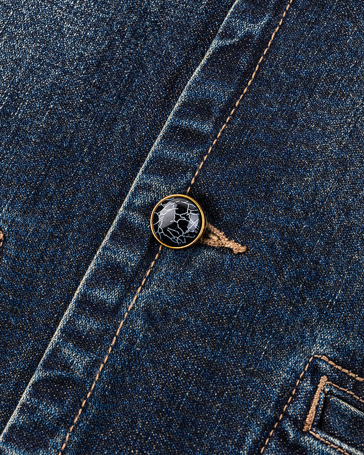Autumn Winter New Vintage Washed Denim Jacket