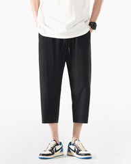 Ice Silk Calf-length Pants