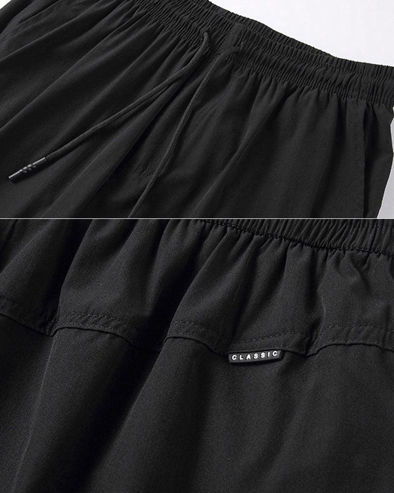 Ice Silk Calf-length Pants