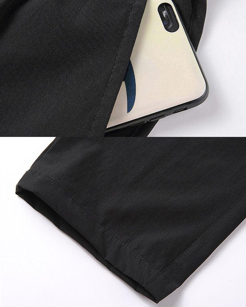 Ice Silk Calf-length Pants