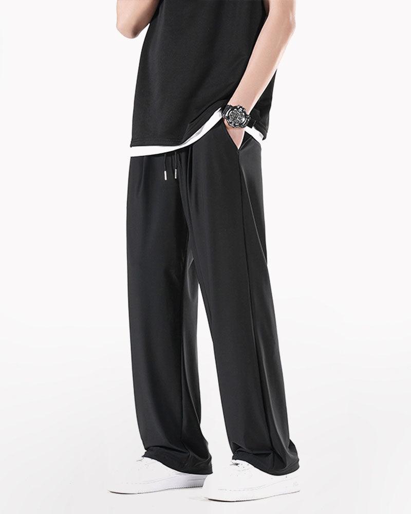 Summer Ice Silk Wide Leg Pants