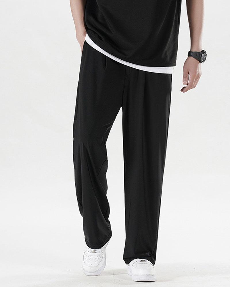 Summer Ice Silk Wide Leg Pants
