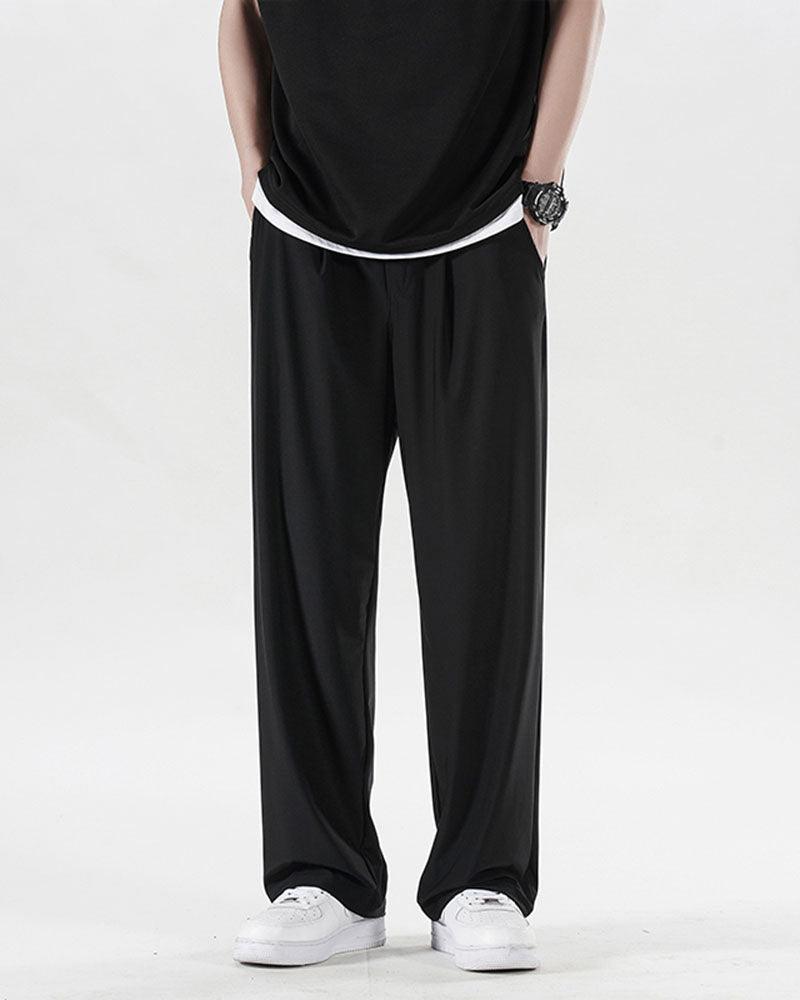 Summer Ice Silk Wide Leg Pants