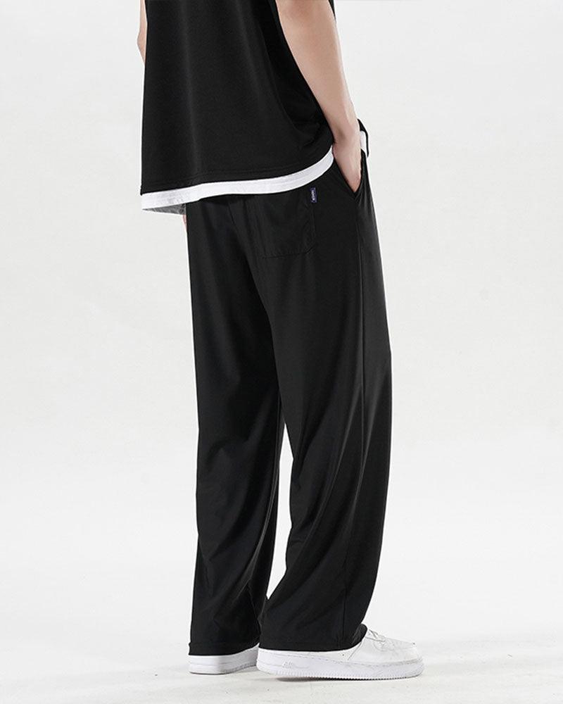 Summer Ice Silk Wide Leg Pants