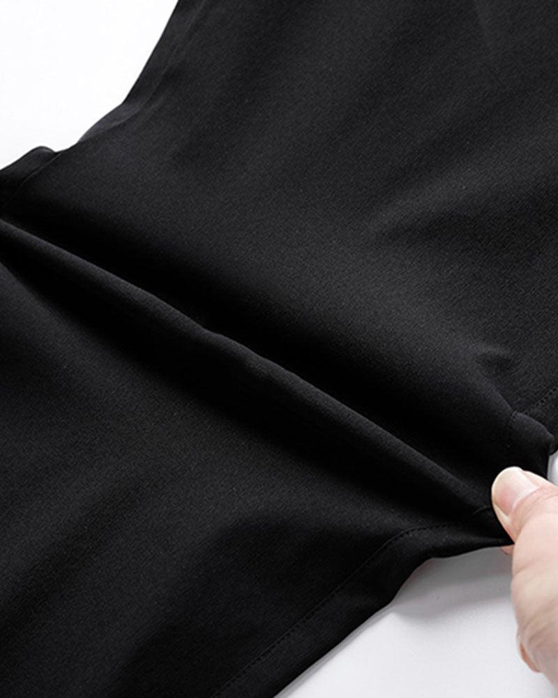 Summer Ice Silk Wide Leg Pants