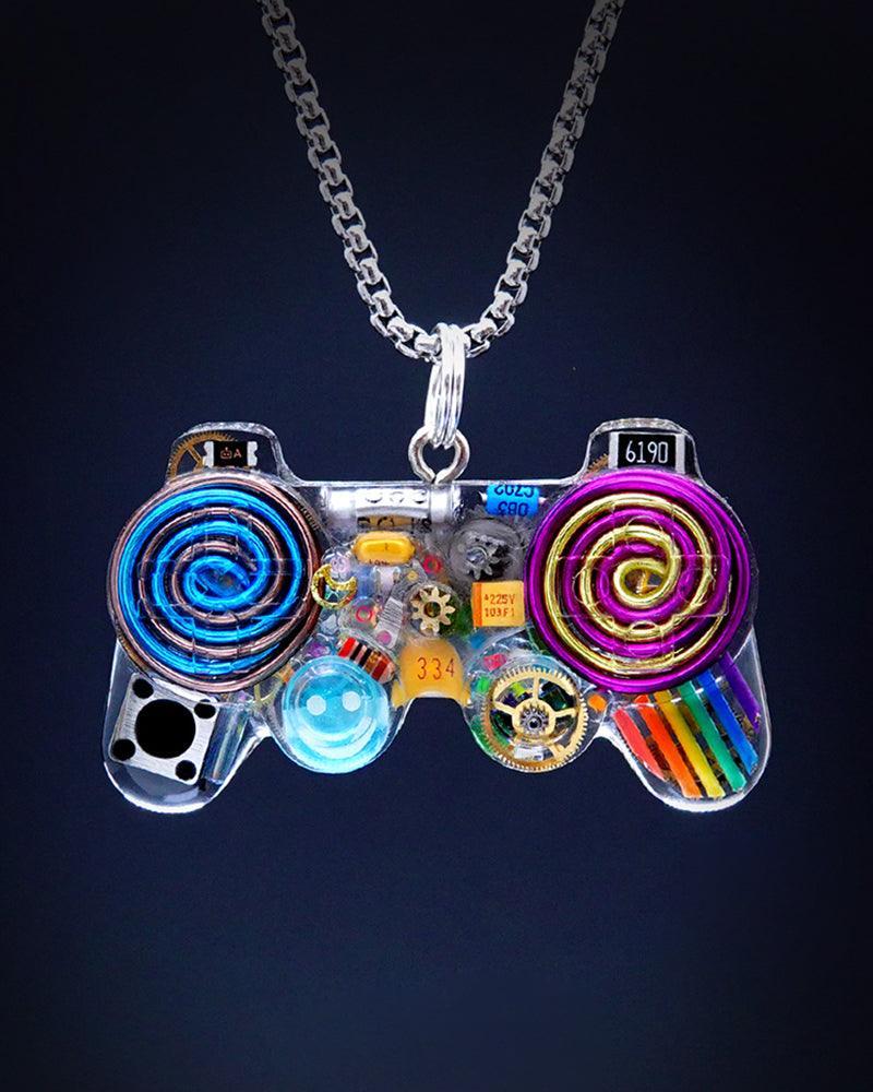 Cyberpunk Gamepad Mechanical Necklace