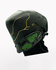 Mech Ares Futuristic Cyberpunk Helmet
