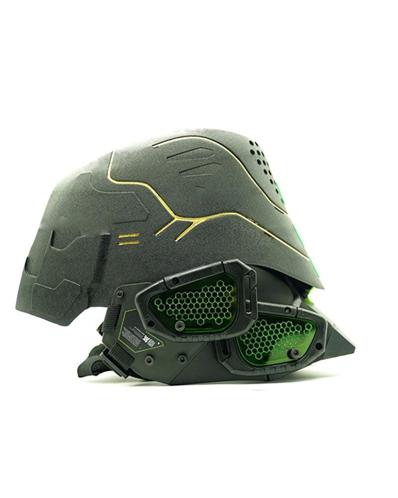 Mech Ares Futuristic Cyberpunk Helmet