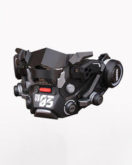 Cyberpunk Mesh Half Face Mask