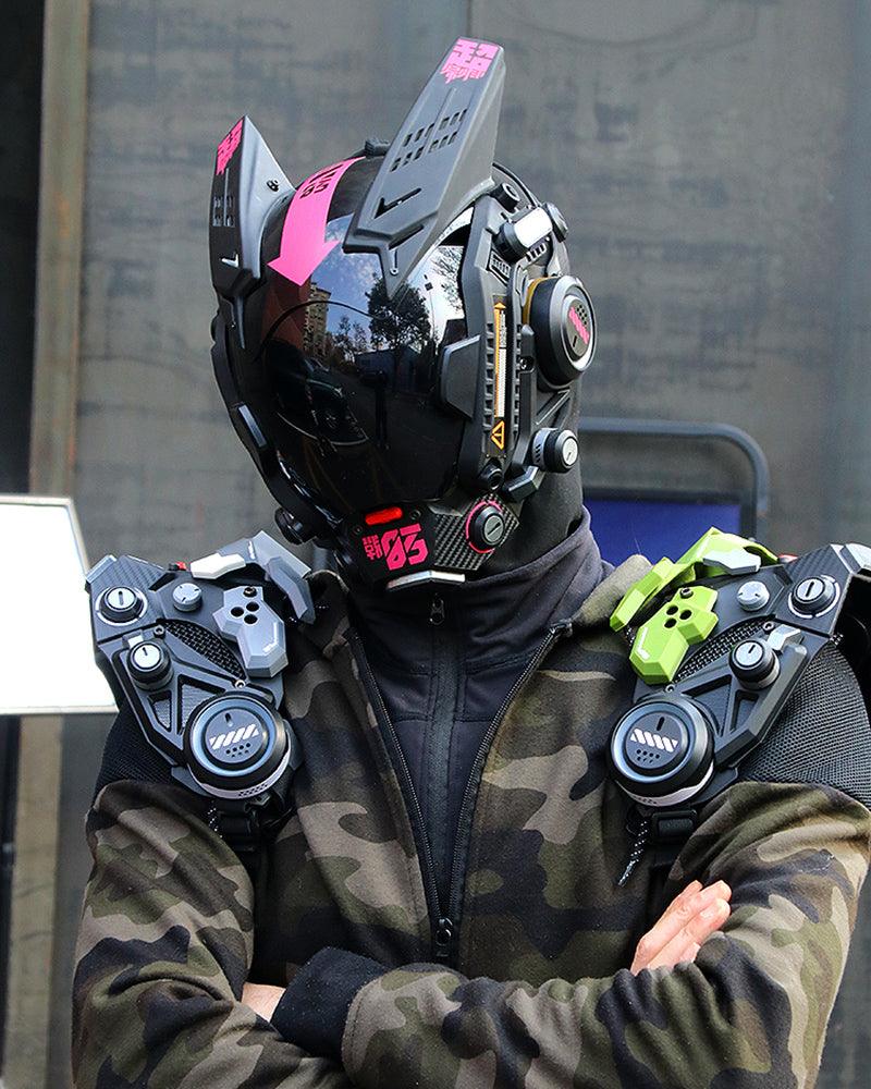 Cyberpunk Mesh Half Face Mask