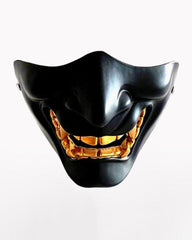 Cyberpunk Japanese Hannya Half Face Oni Mask