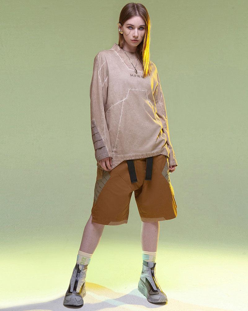 Fist Power Cyberpunk Washed Cargo Shorts