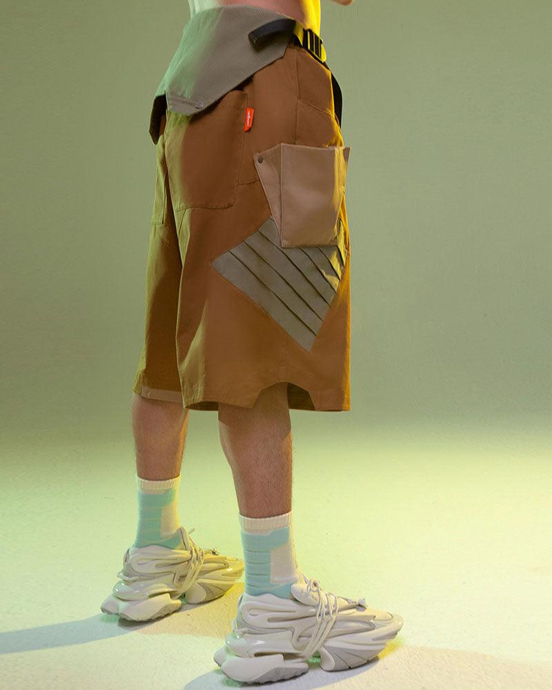 Fist Power Cyberpunk Washed Cargo Shorts