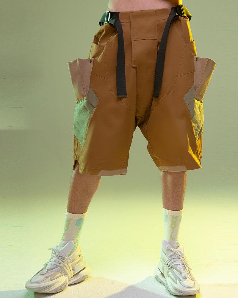 Fist Power Cyberpunk Washed Cargo Shorts