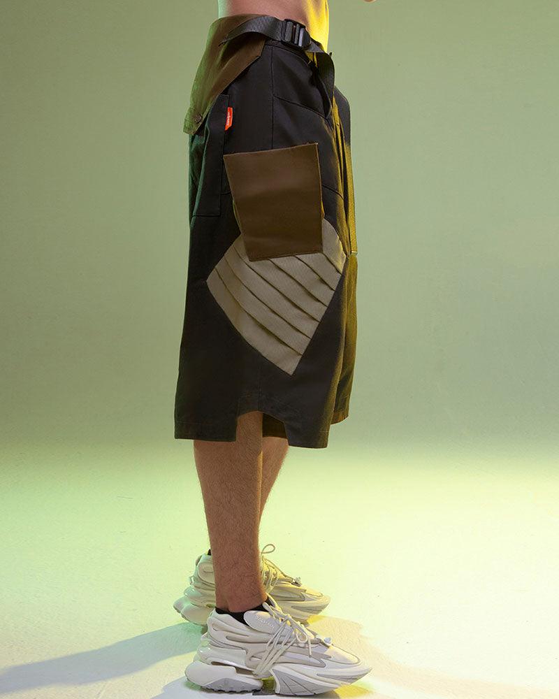 Fist Power Cyberpunk Washed Cargo Shorts