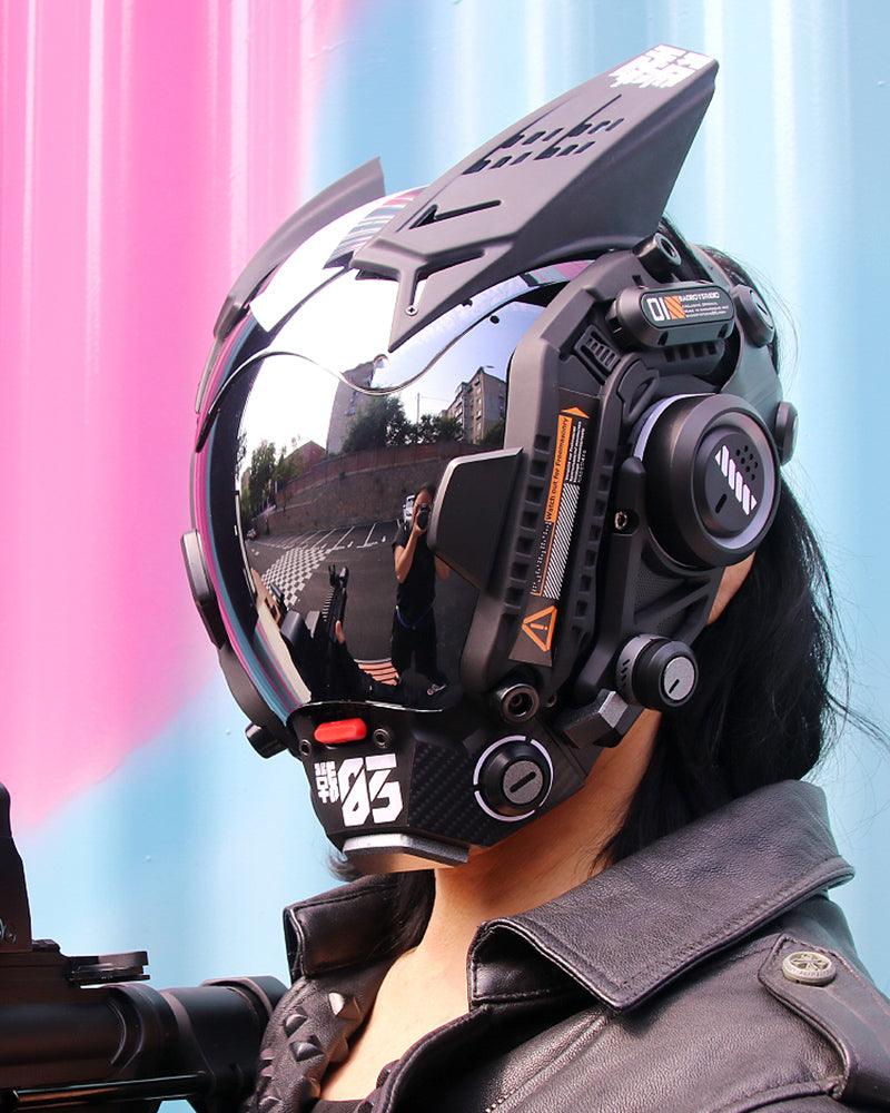 Futuristic Cosplay Cyberpunk Helmet Mask